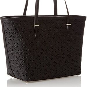 Kate Spade Black Textured Tote Bag